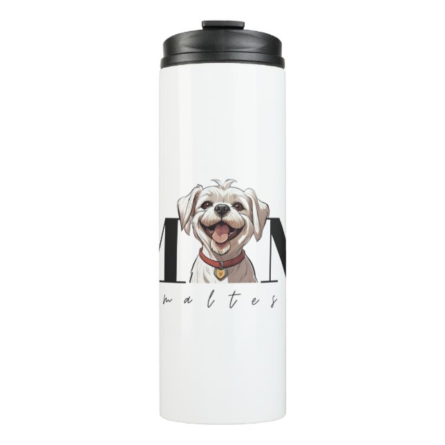 Termo Camiseta Clásica De Perro Mom MALTESE (Anverso)