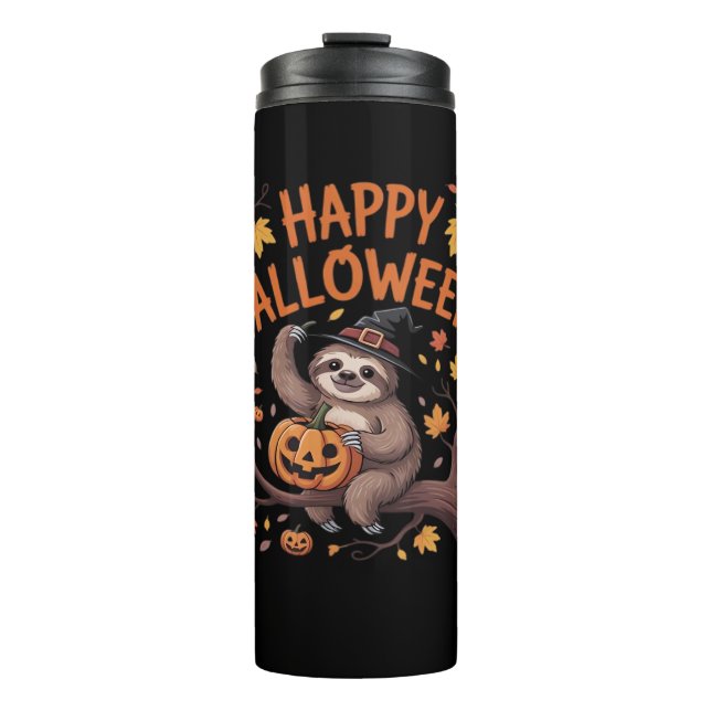 Termo Camiseta clásica Sloth Halloween Day (Anverso)