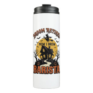 Termo Camiseta de Barista de Halloween Bruja Divertida C