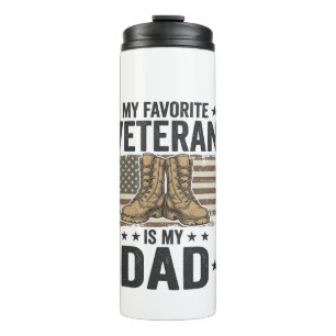 Termo Camiseta de Botas de Combate Patrióticas para Papá