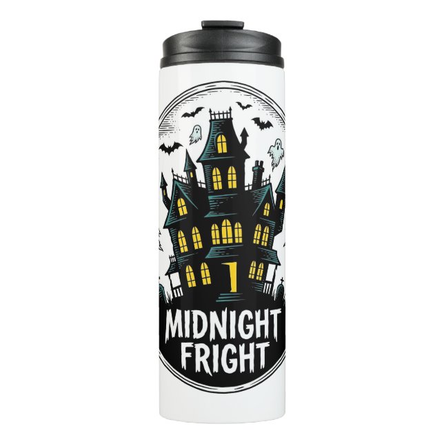 Termo Camiseta de Casa Embrujada Noche de Terror Hallowe (Anverso)