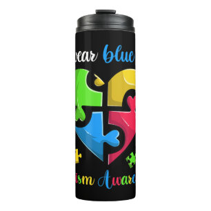 Termo Camiseta De Conciencia De Autismo Graciosa Para Ho