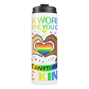 Termo Camiseta de Conciencia de Igualdad de Arcoiris de