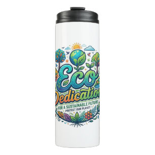Termo Camiseta de dedicación ecológica: naturaleza inspi