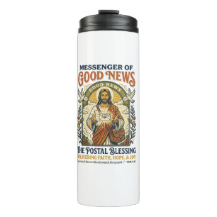 Termo Camiseta de entrega de trabajador postal de Jesús