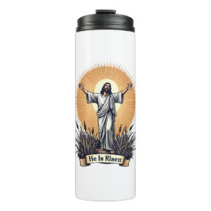 Termo Camiseta de fe con grabado vintage de la resurrecc