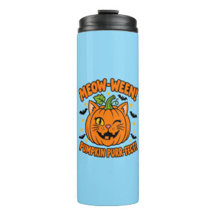 Termo Camiseta de Halloween de gato lindo Meow Ween Pump