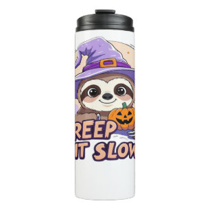 Termo Camiseta de Halloween de perezoso lindo � Divertid