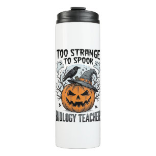 Termo Camiseta de Halloween para profesor de biología Cu