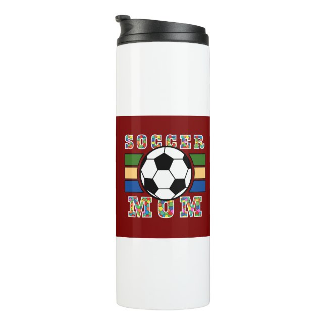 Termo Camiseta de mamá de fútbol (Rotado hacia la derecha)