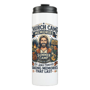 Termo Camiseta de nostalgia VBS de la Iglesia de Jesús b