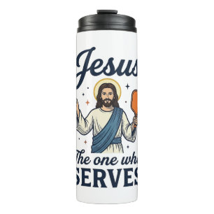 Termo Camiseta de pickleball de Jesús el que sirve