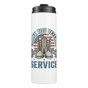 Termo Camiseta de Servicio Botas Patrióticas para Vetera