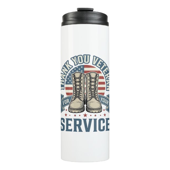 Termo Camiseta de Servicio Botas Patrióticas para Vetera (Anverso)