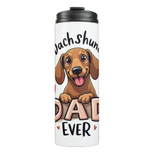 Termo Camiseta del Mejor Papá de Dachshund de Todos los