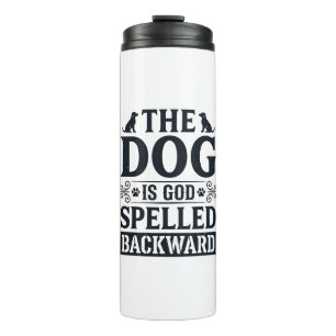 Termo Camiseta Diseño Vintage Perro Es Dios Deletreado A