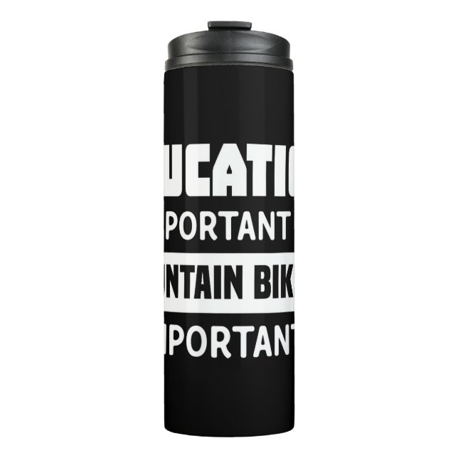 Termo Camiseta divertida de bicicleta de montaña - Bicic (Anverso)
