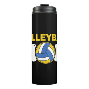 Termo Camiseta divertida de madre de voleibol femenino D