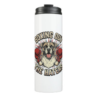 Termo Camiseta divertida de perro boxeador boxeando a lo