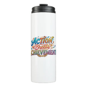 Termo Camiseta Motivacional Acción Genera Logro