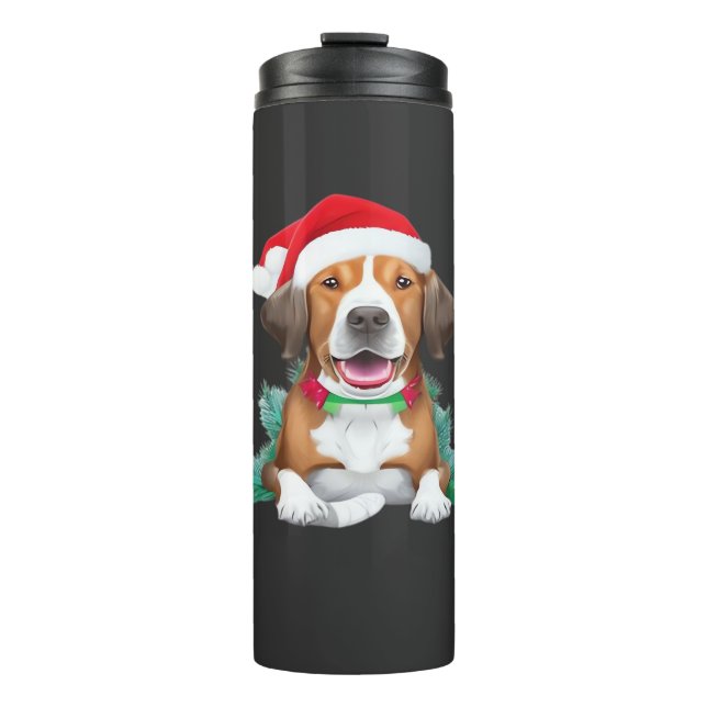 Termo Camiseta oversize perro santa divertido (Anverso)