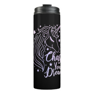 Termo Camiseta Unicornio Persigue Tus Sueños Niñas Rosa