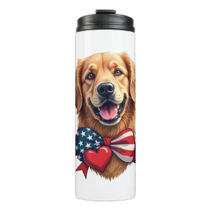 Termo Camiseta Vintage de Amante de Golden Retriever Pat