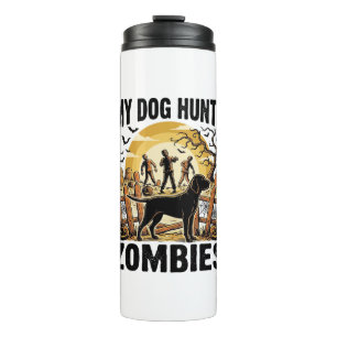 Termo Camiseta Vintage de Halloween de Perro Cazador de