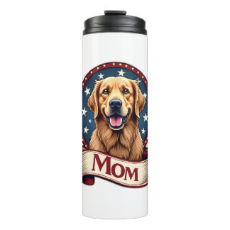 Termo Camiseta Vintage de Mamá Patriótica de Perro Retri