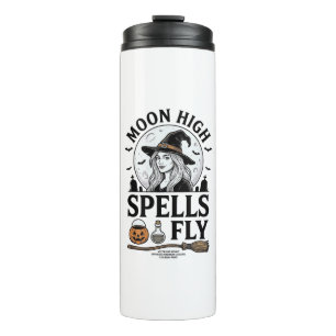 Termo Camiseta Witch Moon Vintage Engraving Halloween Te