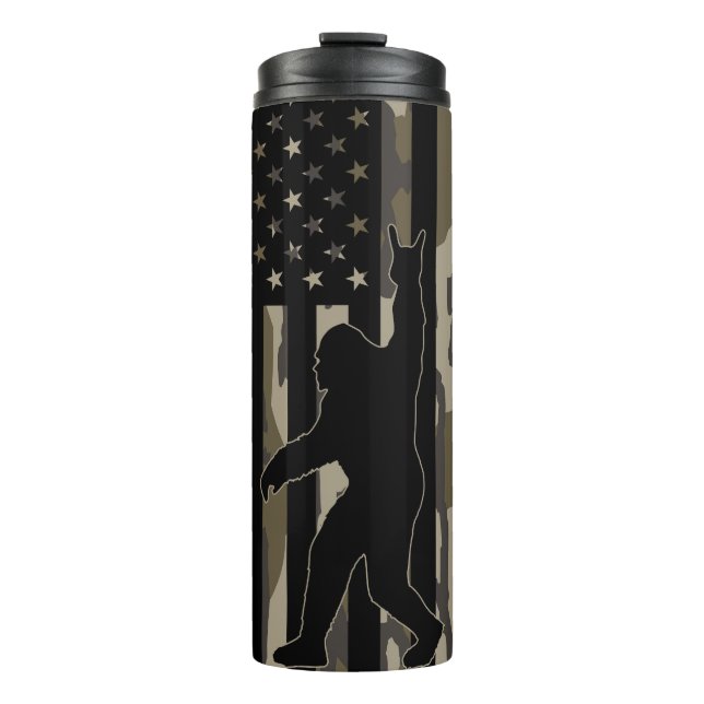 Termo Camo Bottomland Bigfoot, bandera de Estados Unidos (Anverso)