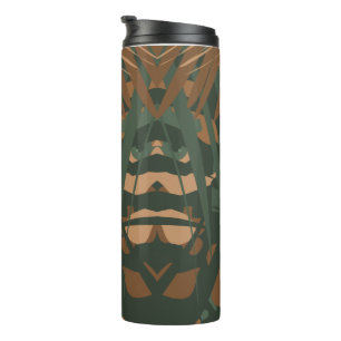 Termo Camo de patrón de jungla - Textura de la naturalez