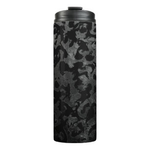 Termo Camo moderno - Negro y gris oscuro - camuflaje