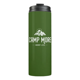 Termo Campamento más preocupación menos