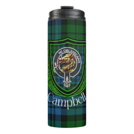 Termo Campbell Scottish Clan Tartan & Crest