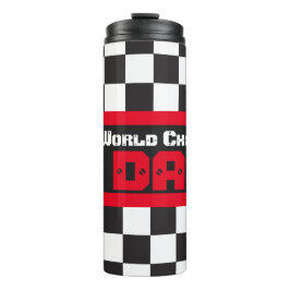 Termo Campeón mundial de carreras de motos de papá