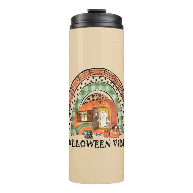 Termo Camper/ remolque de vibraciones de Halloween con a (Anverso)