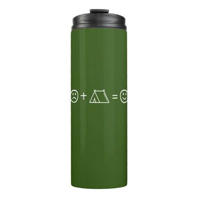 Termo Camping te hace feliz (Anverso)