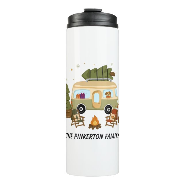 Termo Campista de Navidad Acogedor Personalizado (Anverso)