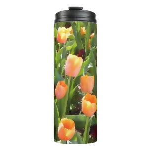Termo Campo de Tulipanes Naranjas