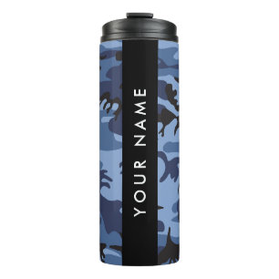Termo Camuflaje Azul Marino Personaliza tu nombre