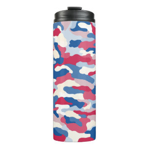 Termo Camuflaje rojo blanco y azul