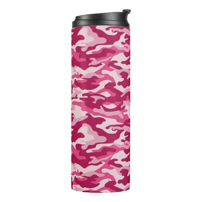 Termo Camuflaje rosa de Camo (Rotado hacia la izquierda)