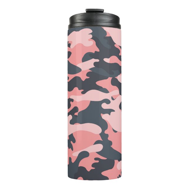 Termo Camuflaje rosado: patrón de cosecha clásico (Anverso)