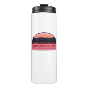 Termo Canandaigua Lago New York Red Sunrise