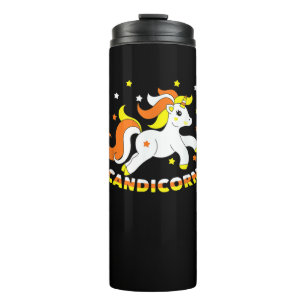 Termo Candicorn Lindo Unicornio Halloween Maíz Dulce Div