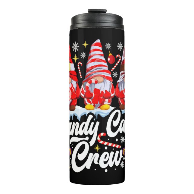 Termo Candy Cane Crew Navidades Candy Lover Gnome (Anverso)