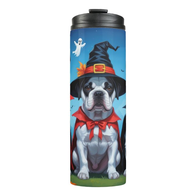 Termo Cane Corso Dogs Calabaza Halloween Funny (Anverso)