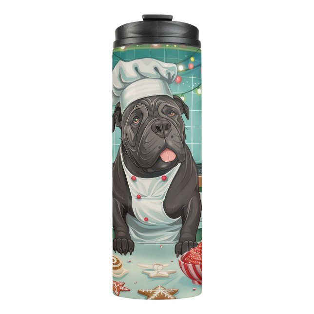 Termo Cane Corso Holiday Baking: Navidades festivos (Anverso)