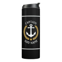 Capitán Nombre de barco Anchor Laurel de estilo de